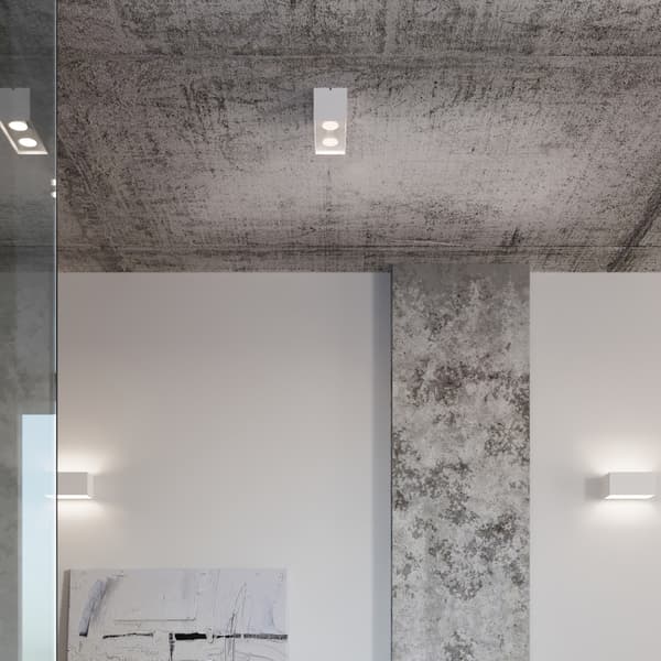 Vägglampa QUAD MAXI vit