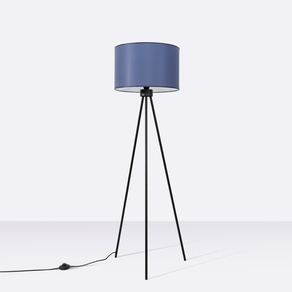 Golvlampa NEVIA marinblå