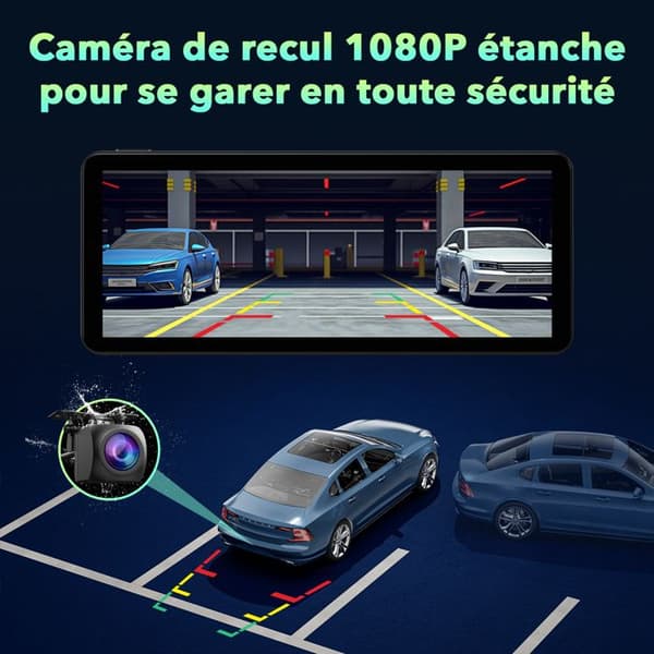 Trådlös Autoradio Carplay 11" Touchskärm Android Auto Mirror Link Röststyrning GPS Bluetooth