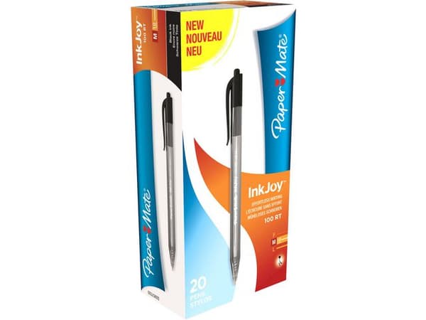 Kulpenna PAPER MATE InkJoy 100 RT 1,0 sv 20st