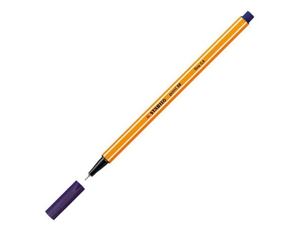Fineliner STABILO Point 88 nattblå 10st
