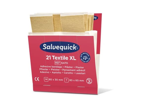 Plåster refill textil extra stora 21/fp 6st