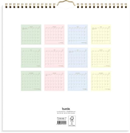Väggkalender Color 2027