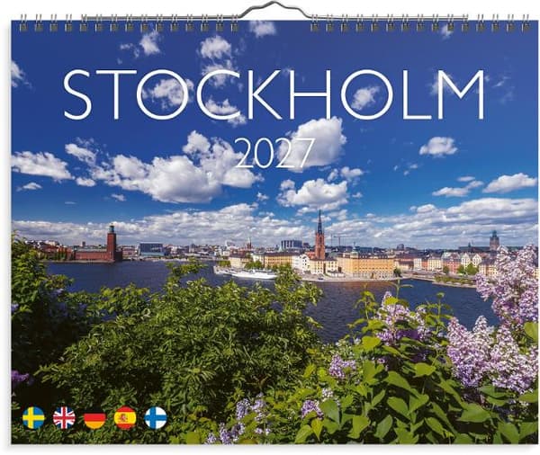 Väggkalender Stockholm 2027