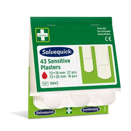 Plåster SALVEQUICK refill nonwoven 43/fp 6st