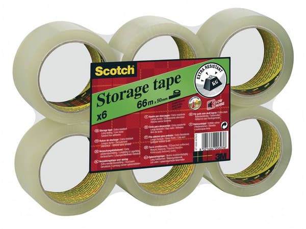 Packtejp SCOTCH 309 PP 50mmx66m klar 6st