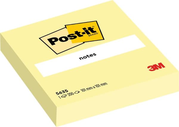 Notes POST-IT 100x100mm gul