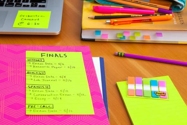 Notes POST-IT SS linj Rainbow 102x152mm 3st