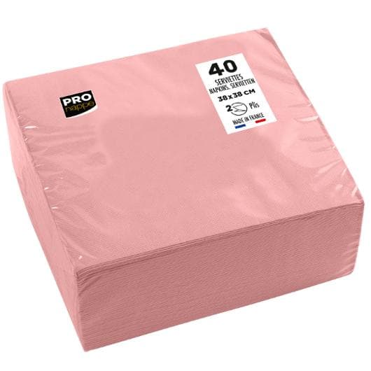 Servett PRONAPPE 38x38cm rosa 40/fp