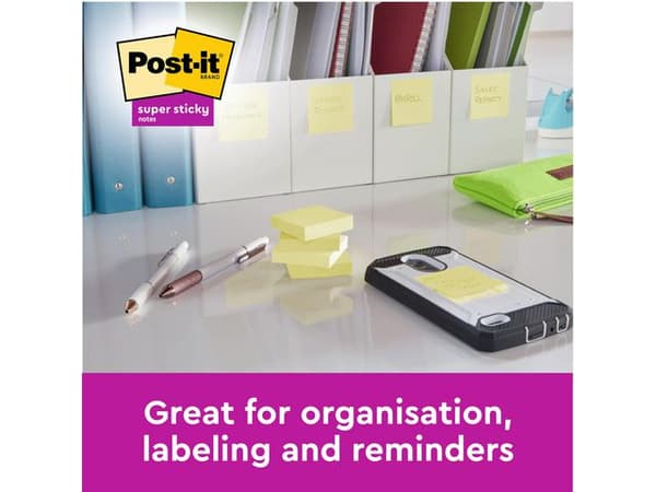 Notes POST-IT SS47,6x47,6mm re gul 12/fp