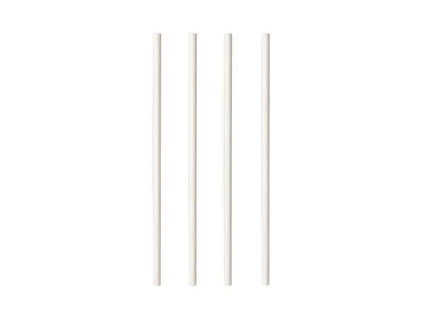 Sugrör PURE papper 6mmx20cm vit 100/fp