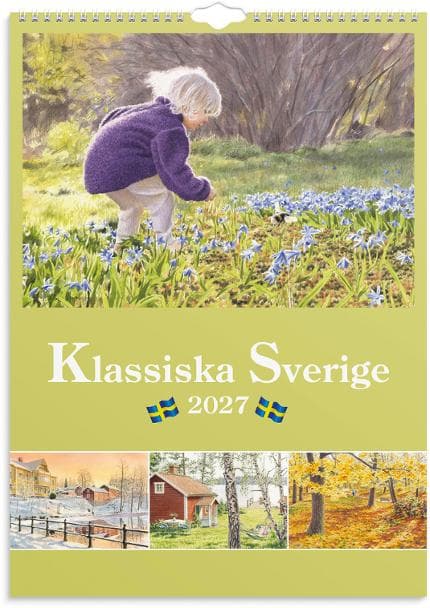 Väggkalender Klassiska Sverige 2027