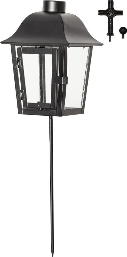 Gravlykta Serene 46cm svart