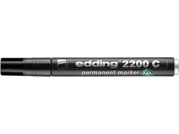 Märkpenna EDDING 2200C svart 10st