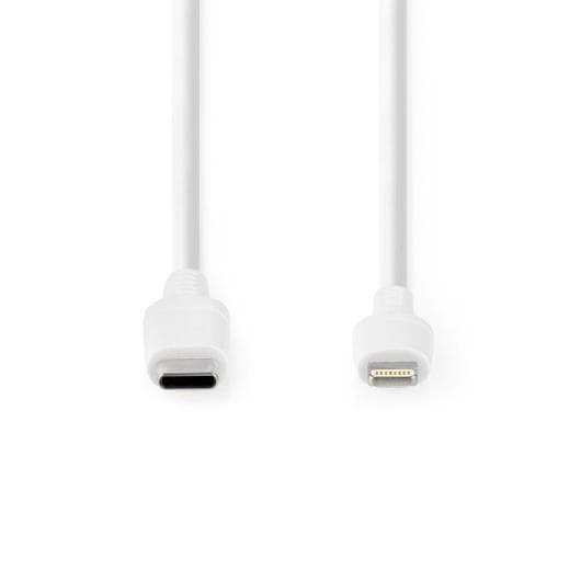 Kabel NEDIS Lightning - USB-C 2m vit