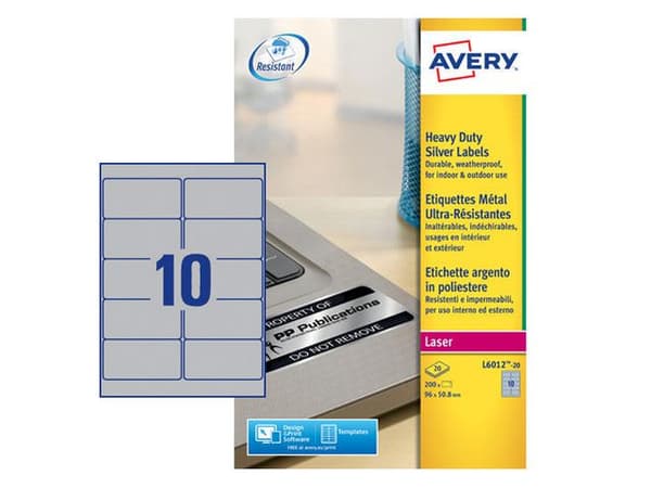 Etikett AVERY Slitst. 96x508mm 200/fp