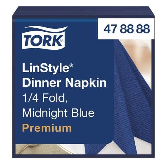 Servett TORK LinStyle Middag blå 50/fp