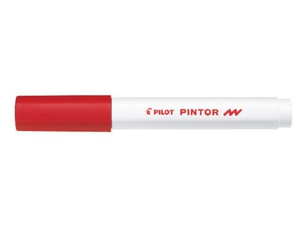 Märkpenna PILOT Pintor F röd 6st