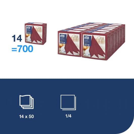 Servett TORK LinStyle Middag vröd 50/fp