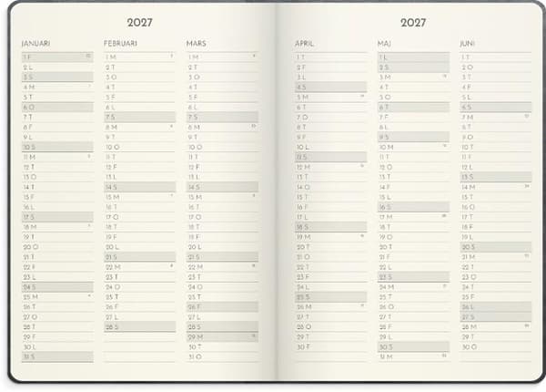 Kalender Weekly Deluxe 2027