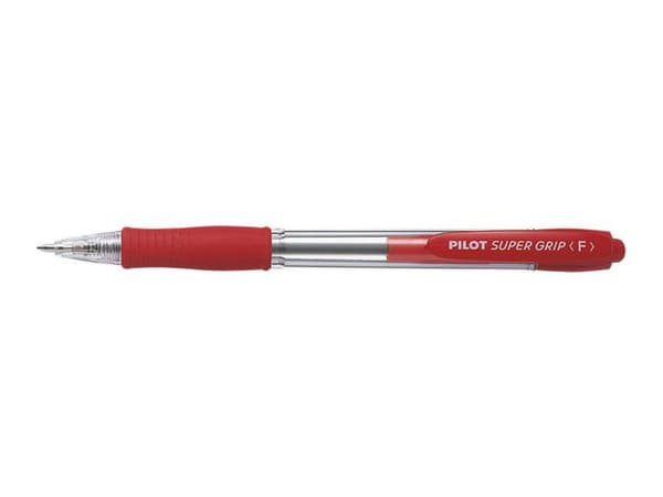 Kulpenna PILOT Super Grip fine 0,7 röd 12st
