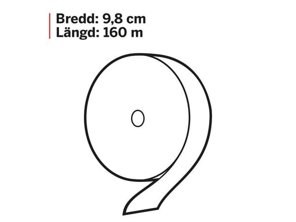 Toalettpapper Plus Gigant S 160m 12/fp