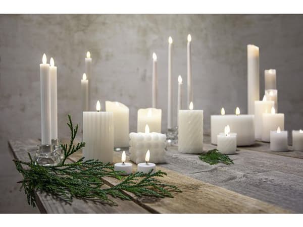 Antikljus STAR T Advent LED 4-pack vit