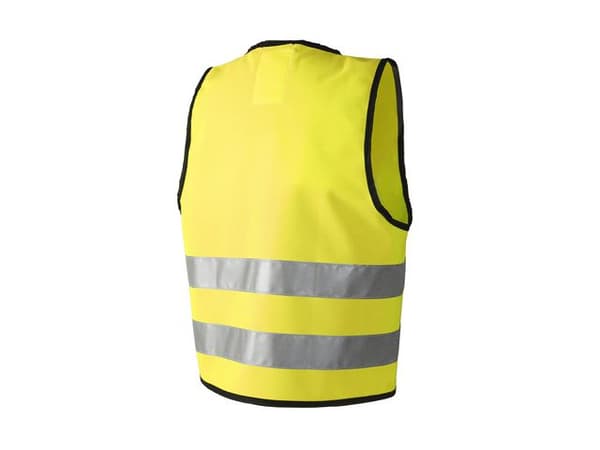 Reflexväst Kardborre fram XXS gul