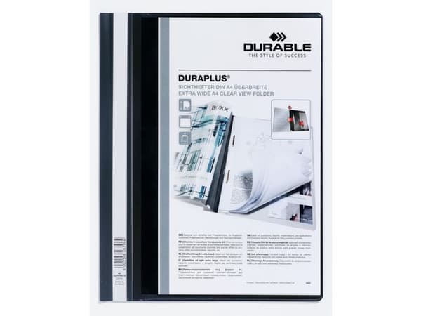 Offertmapp DURAPLUS EU m.ficka A4 svart 25st