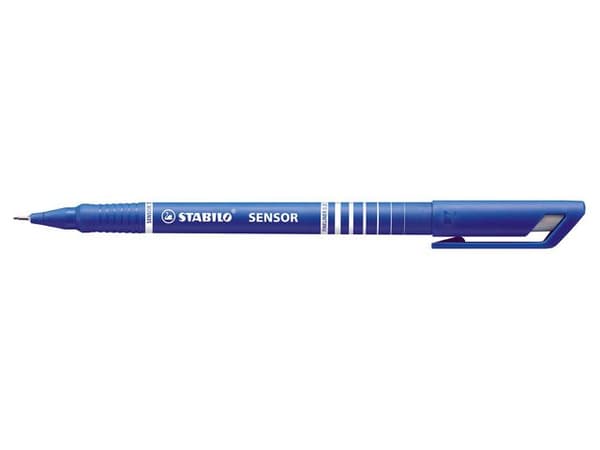 Fineliner STABILO Sensor 0,3mm blå 10st