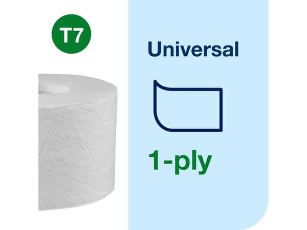 Toalettpapper TORK Uni T7 1-lag 24/krt