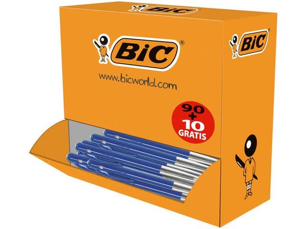 Kulpenna BIC Clic M10 1,0 blå 100/fp