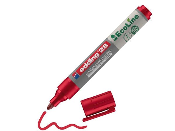 Whiteboardpenna EDDING Eco 28 röd 10st