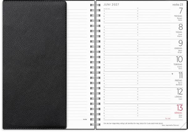 Stor Veckokalender Twist 2027 svart