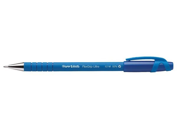 Kulpenna PAPER MATE FlexGrip Cap 1,0 blå 12st