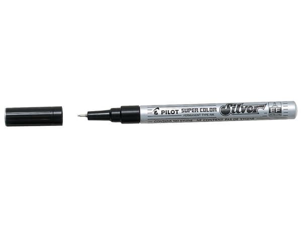 Märkpenna PILOT Super Color EF silver 12st