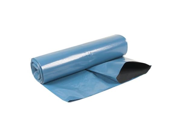 Plastsäck COEX 125L 55my blå/sv 25/rl