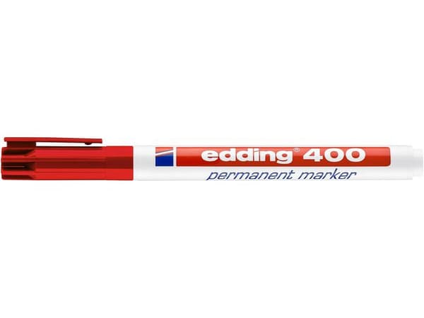 Märkpenna EDDING 400 röd 10st