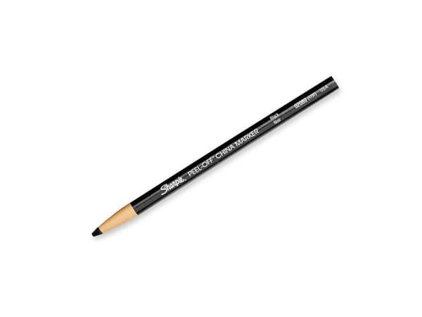 Märkpenna vax SHARPIE China svart 12st