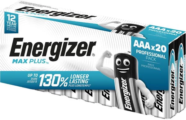 Batteri ENERGIZER Max Plus AAA 20/fp
