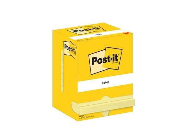 Notes POST-IT 76x102mm gul 12st