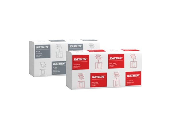 Dispenser KATRIN Handduk M vit metall