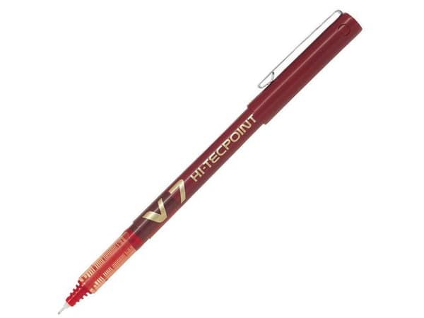Bläckkulpenna PILOT Hi-Tec V7 0,7 röd 12st