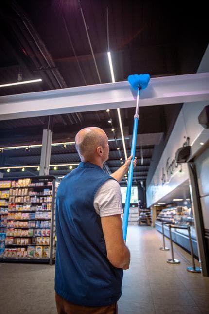 Rörborste VIKAN utvändig 53cm blå