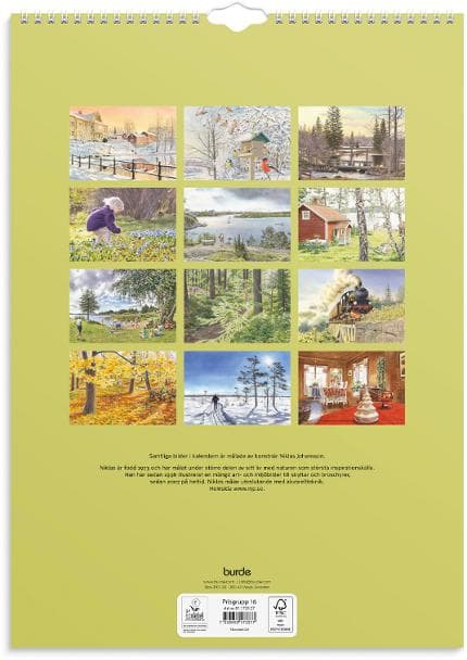 Väggkalender Klassiska Sverige 2027