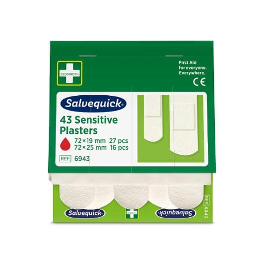 Plåster SALVEQUICK refill nonwoven 43/fp 6st
