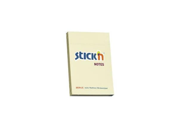 Notes STICK`N 51x76mm gul 12st