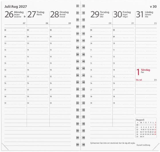 Kalender Interplano refill 2027