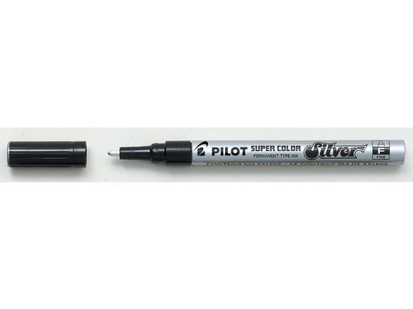 Märkpenna PILOT Super Color F silver 12st