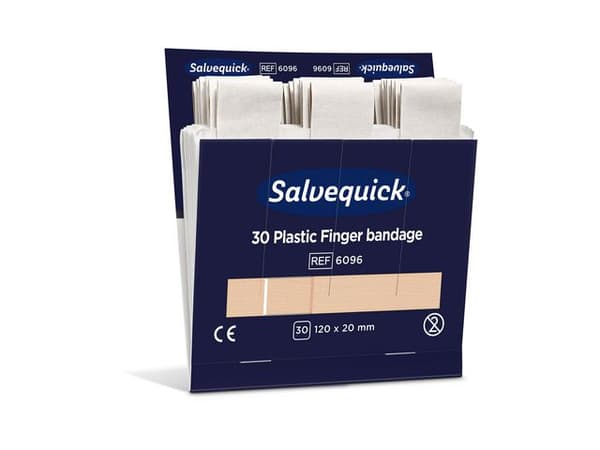 Plåster SALVEQUICK refill lång 30/fp 6st